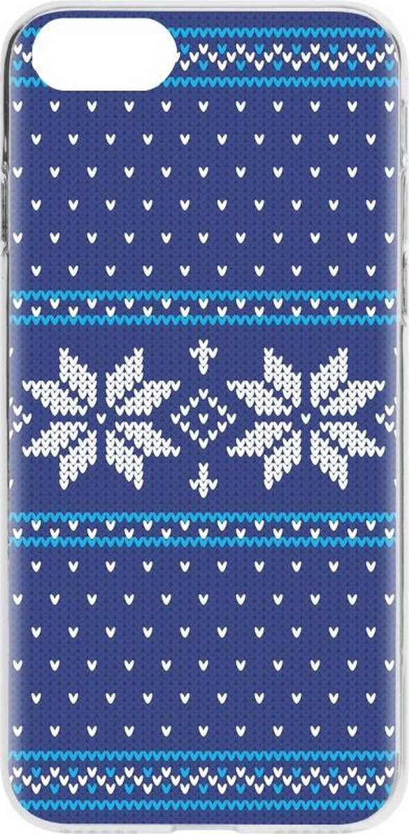 Apple iPhone 7 Hoesje - FLAVR - Ugly Xmas Sweater Serie - TPU Backcover - Blauw - Hoesje Geschikt Voor Apple iPhone 7