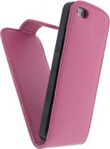 Apple iPhone 5S Hoesje - Xccess - Serie - Kunstlederen Flipcase - Roze - Hoesje Geschikt Voor Apple iPhone 5S