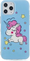 Apple iPhone 12 Hoesje - Mobigear - Design Serie - TPU Backcover - Unicorn - Hoesje Geschikt Voor Apple iPhone 12