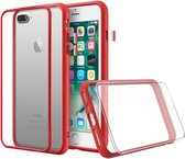 Apple iPhone 7 Plus Hoesje - Rhinoshield - MOD NX Serie - Hard Kunststof Backcover - Transparant / Rood - Hoesje Geschikt Voor Apple iPhone 7 Plus
