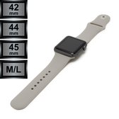 RipaWare Sport Watch bandje - Geschikt voor Apple - Silicone - 42, 44, 45mm - M/L - steenkleur