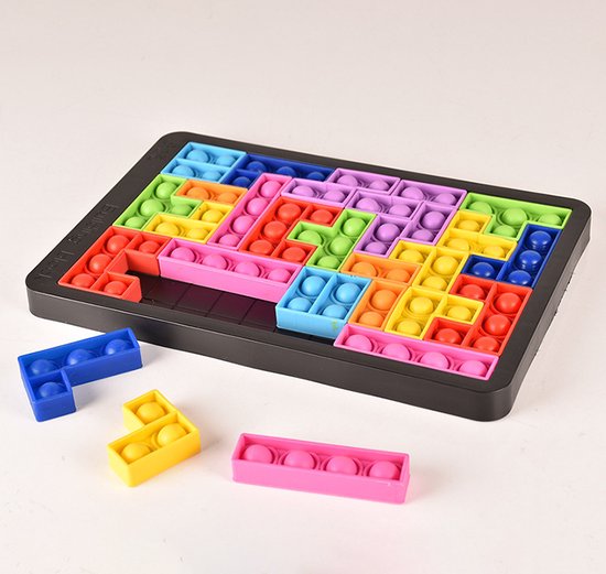 Educatief bouwstenen puzzel. Leuk en leerzaam speelgoed- bordspel voor ...