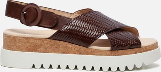 Gabor Sandalen met hak bruin - Schoenen.nl
