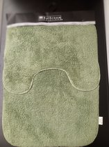 Bathroom solutions bad en toilet mat groen 70x50-50x40