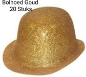 20 stuks Mooie Glitter Bolhoed Goud, Nieuwjaar, Hoofdeksel, Hoed, Themafeest