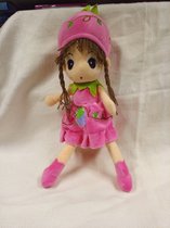 Heel mooie knuffel pop model Dora- druif | Knuffel pop dora 45 cm | Lief en volledig in pluche - kleur is roze