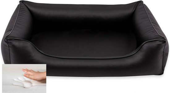 Dog's Lifestyle Orthopedische hondenmand Eco Leer Zwart 120cm XL