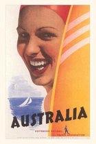 Pocket Sized - Found Image Press Journals- Vintage Journal Australia Travel Poster