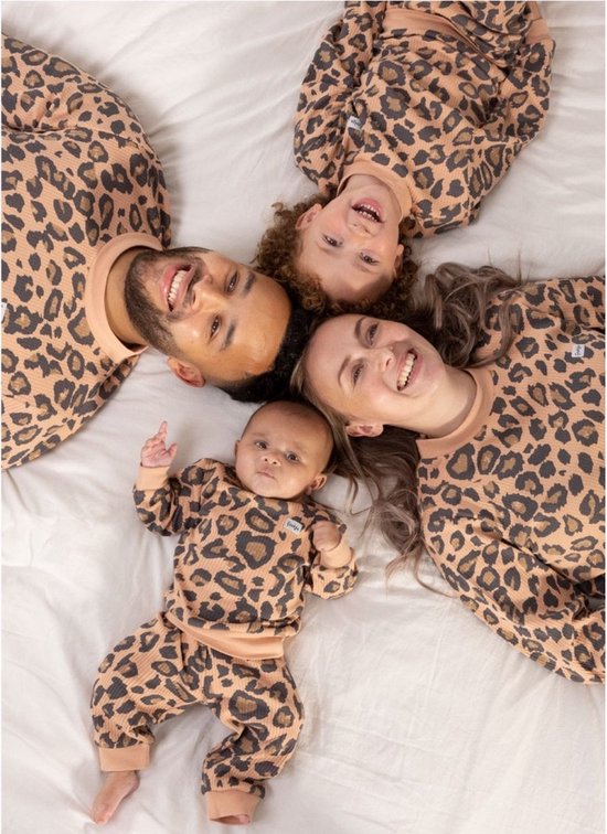 Feetje Wafel Pyjama Zand Family Edition MT. 110 | bol.com