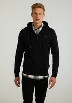 Chasin' Trui RONNY ZIP - ZWART - Maat XL