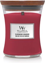 WoodWick Hourglass Medium Geurkaars - Elderberry Bourbon