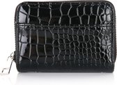 Michelle Bags and Accessories - Kleine Croco Portemonnee - Zwart