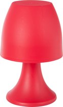 J-Line Tafellamp Usb Oplaadbaar Kunststof Rood 12X19Cm