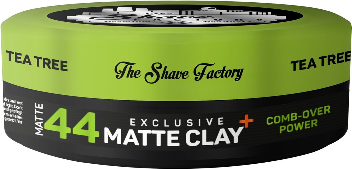 The Shave Factory Comb-Over Power Matte Clay | Hairclay | Haarklei 150g
