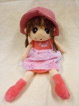Heel mooie knuffel pop model  ROSIE - | Knuffel pop ROSIE -  45 cm | Lief en volledig in pluche - kleur is Rood