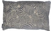 Skinsbynature luxe sierkussen zebra's zwart beige 50x 70 cm