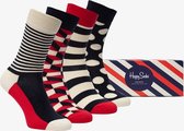 Happy Socks 4-pack gift set - Rood - Maat 41/46