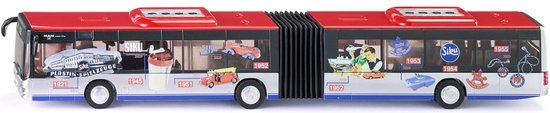 SIKU Bus Articulé Timeline – Édition Limitée 100 Ans, échelle 1:50, En Métal Et Plastique, Articulation Mobile