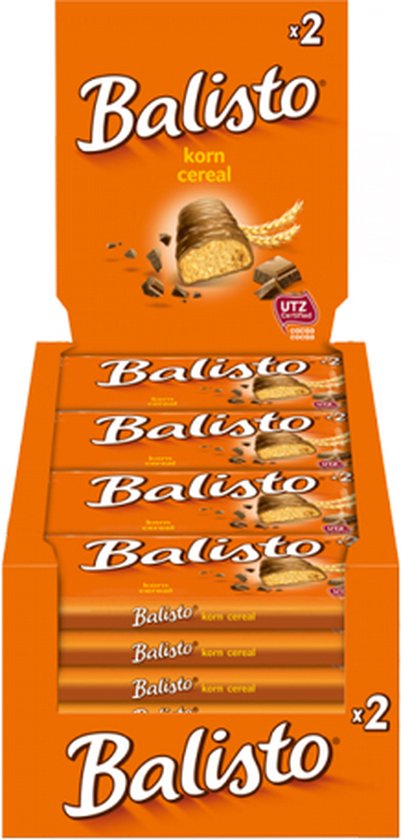 Balisto Cereal Mix Tablette de chocolat - 20 x 2 pièces