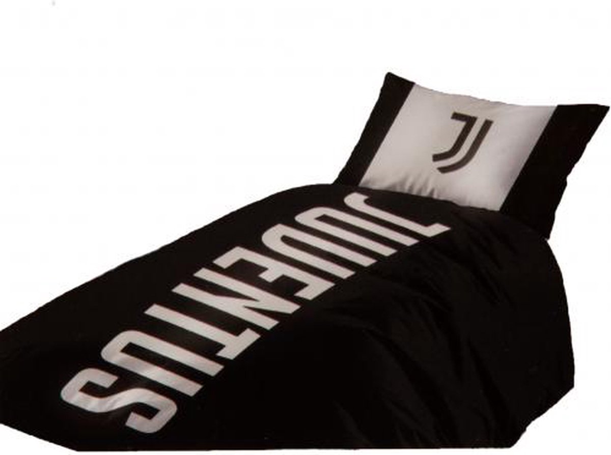 Juventus dekbedovertrek 1 persoons zwart