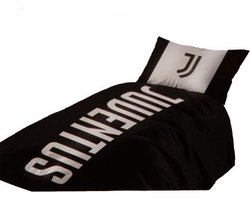 Juventus dekbedovertrek 1 persoons zwart