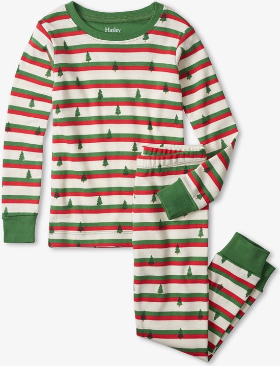 Hatley Unisex 2Delige Kerst Pyjama Silhouette Pines 2 jaar