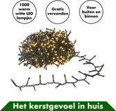 Kerstverlichting voor Binnen en Buiten van In Round – 1000 LED Lampjes Warm Wit – Kerstversiering Lichtsnoer 20 Meter – Kerst Boom Verlichting Kerstboom Versiering Lichtslinger – Kerstboomver