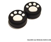 Thumb Grips | Thumb Sticks | Gaming Thumbsticks | Geschikt voor Nintendo Switch & Lite | 1 Set = 2 Thumbgrips | Hondenpootjes | Zwart/Wit