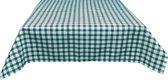 JEMIDI stoffen tafelkleed voor bistrotafels tafelkleden tafelkleden tafelkleden tafelkleden 90cm x 90cm - Groen/Wit