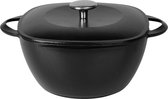 Sitram Braadpan Gietijzer 4,5 Liter - Ø24cm - zwart