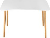 tafel-Werktafel-voor kantoor, woonkamer, slaapkamer-hout en bamboe-100 × 50 × 75 cm