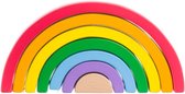 Houten Regenboog - FSC keurmerk - Stapelblokken - Stapeltoren - 1 -2 -3- jaar