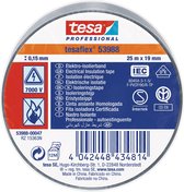 Tesa elektrische isolatietape 19mm x 25m - grijs