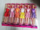 kerstcadeau - setprijs - 6x beauty girl poppen - lengte 28cm