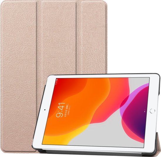 ipad Air 3 Tri-Fold - Etui livre Air 3 (2019) - Etui Tri-Fold 2019 - Housse ipad Air 3 - Etui iPad Air (2019) Tri-Fold - Or