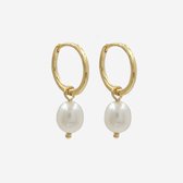 Zoetwater Parels Oorbellen – 18k Goud Vergulde 925 Sterling Zilver – Minimal Pearl Earrings – Valentijn Cadeautje Vrouw