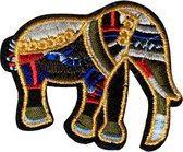 Olifant strijk embleem - patch - patches - stof & strijk applicatie