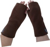 Feligi Vingerloze Handschoenen - Maat XL - Antipilling Fleece-Bruin