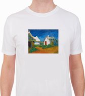 Witte huisjes bij Saintes-Maries door Vincent van Gogh T-shirt
