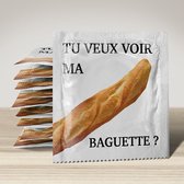 Condoom - tu veux voir ma baguette? - 2 stuks - per stuk verpakt