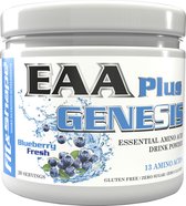 Fit&Shape EAA Genesis plus (Essential Amino Acids) 310 gram/poeder Smaak: blauwe bes (20 doseringen)