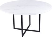 Marmer eettafel rond - 140 cm, Wit