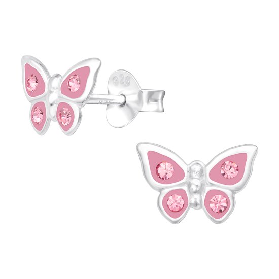 Meisjes Oorbellen 925 Sterling Zilveren Stift Hypoallergeen Schroefdop met Veiligheids Oorstekers Oorbellen voor Kinderen Meisjes Dames (Hart Kat) (Maan