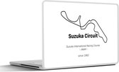 Sticker ordinateur portable - 13,3 pouces - Formule 1 - Suzuka - Circuit