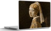 Laptop sticker - 13.3 inch - Meisje met de parel - Schilderij - Mozaïek