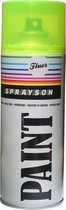 Sprayson Verf Spuitbus - Spuitlak - Fluor Geel - 400 ml. - 12 stuks