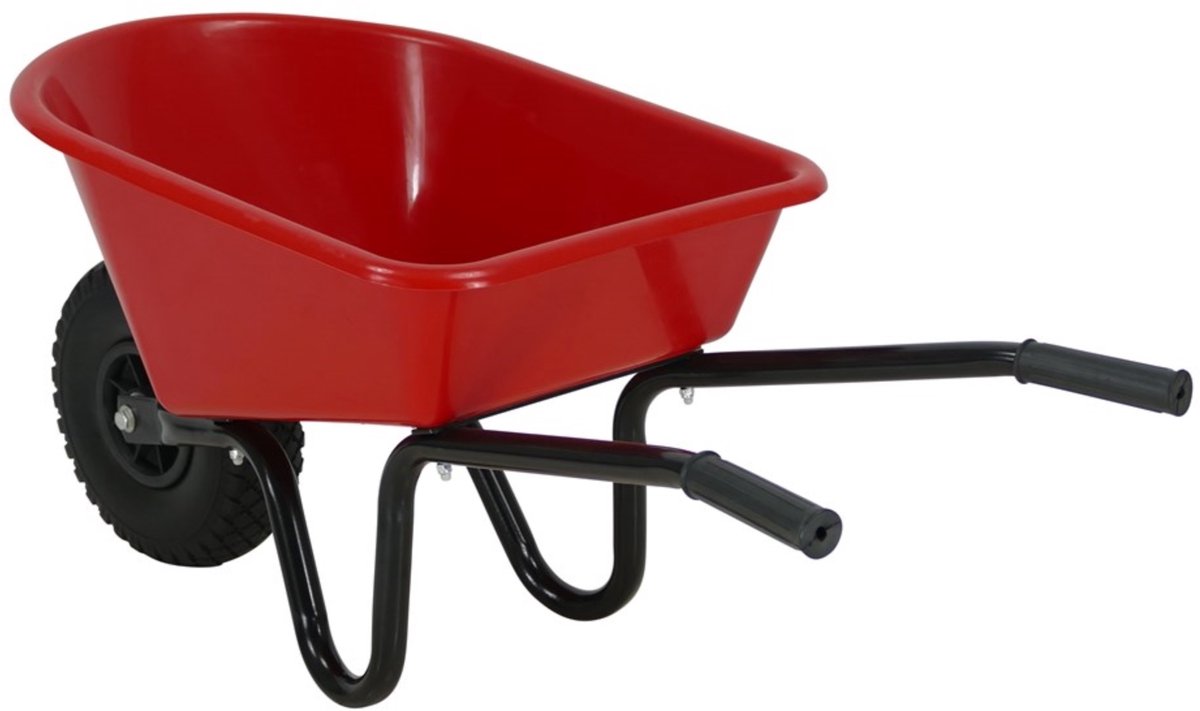 MM Eurotool Kinderkruiwagen Metaal met Kunststof Bak - Rood — afbeelding 6