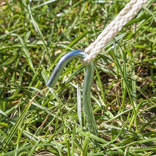 ProPlus Tentharing met open oog - metaal - 22 cm - geschikt voor zachte bodems van ProPlus — afbeelding 4