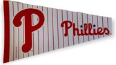 USArticlesEU - Philadelphia Phillies - MLB - Vaantje - Baseball - Honkbal -  Sportvaantje - Pennant - Wimpel - Vlag - Rood/Wit - 31 x 72 cm