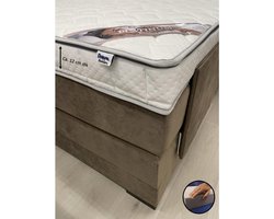Topper 180x210 - Platinum - 12 cm dik - Bamboo Hoes - Hybride Schuim - Topdekmatras